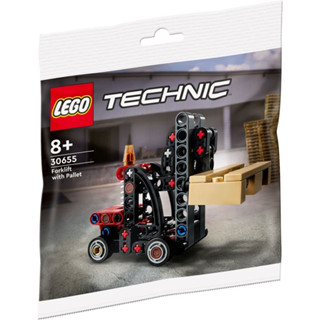 【臺中翔智積木】 LEGO 樂高 科技系列 30655 Forklift with Pallet
