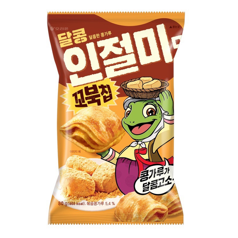 好麗友 烏龜玉米脆片 韓國烤麻糬風味80克