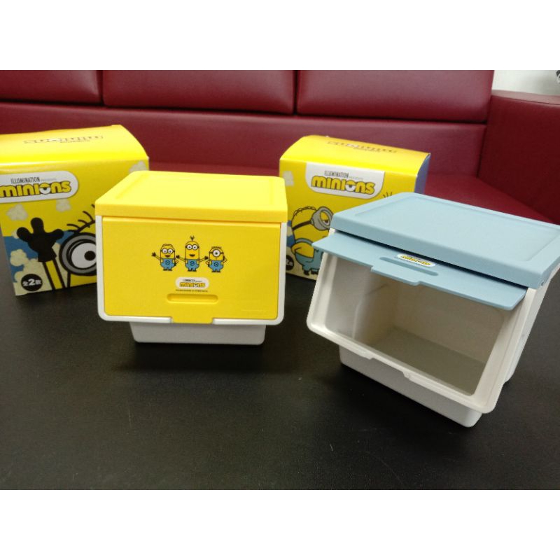 韓國 Litem 小小兵 Roomax mini 收納盒 兩個黃色+一個藍色