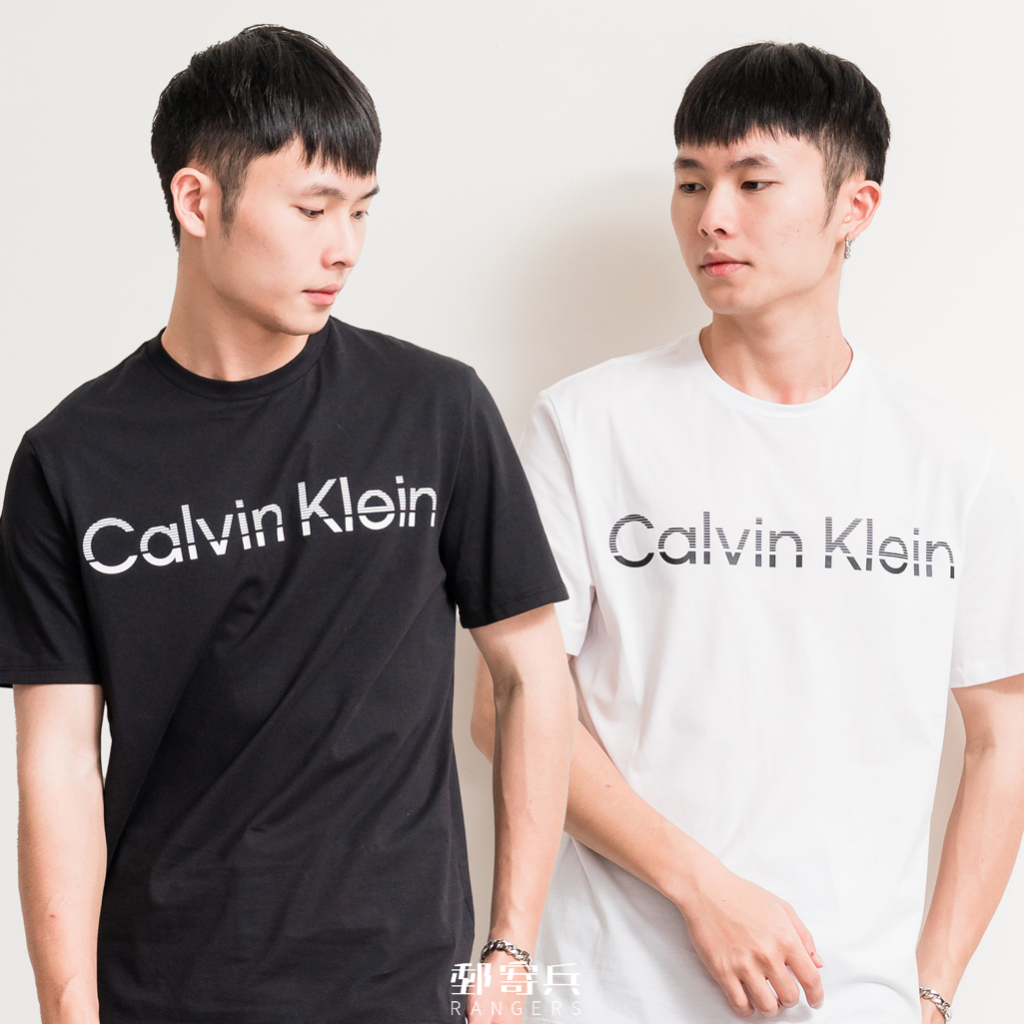 [郵寄兵] Calvin Klein CK 男版 虛線文字LOGO 短袖 短t T恤 上衣 衣服 t shirt 夏季