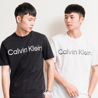 郵寄兵．現貨 Calvin Klein CK 男版 虛線文字LOGO 短袖 短t T恤 上衣 衣服 t shirt 夏季