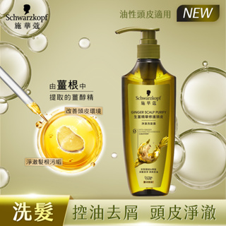 【Schwarzkopf 施華蔻】 生薑精華修護頭皮淨澈洗髮露400ml 專研修護系列｜深層潔淨控油｜官方旗艦店