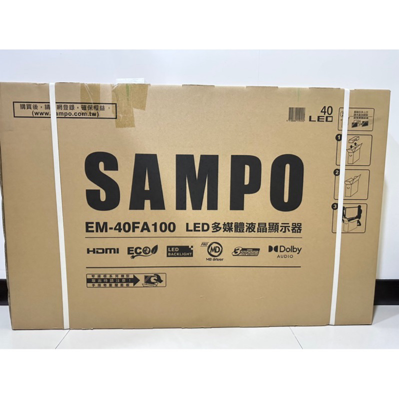 SAMPO聲寶 40吋液晶顯示器LED電視EM-40FA100