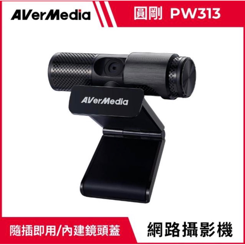 【AVerMedia 圓剛】PW313 1080P 直播網路攝影機
