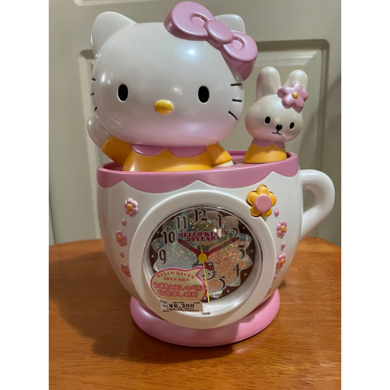 日本正版三麗歐Hello Kitty 30週年紀念音樂鬧鐘