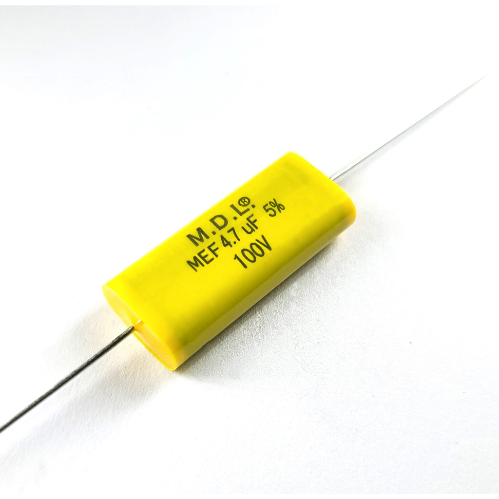 MDL  4.7 uF 100V MEF 系列 5%無極性金屬皮化聚酯膜電容 喇叭電容(汽車高音喇叭用)