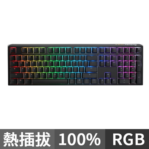 淺規則 Ducky ONE 3 黑色 108鍵 100% RGB 機械式鍵盤 中文 英文