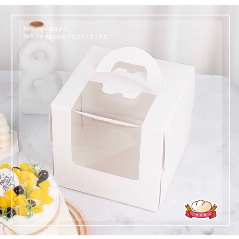 《附底托》開窗蛋糕盒 / 4吋 6吋 8吋蛋糕盒 / 加厚慕斯蛋糕盒 / 巴斯克蛋糕盒 / 烘焙用品 / 乳酪盒