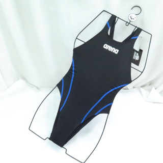ARENA SWIM 女款 連身三角泳衣 泳裝 A1021WTBKBU 黑x藍【iSport愛運動】