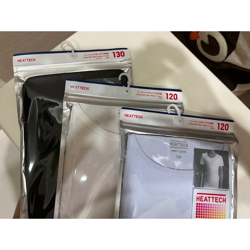 （全新現貨二件）日本優衣庫 HEATTCH小孩短袖 圓領款發熱衣