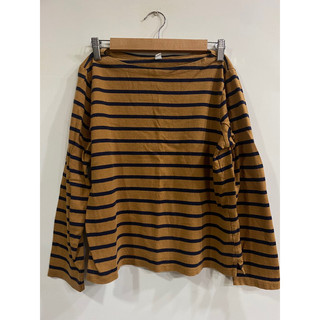 秋天的顏色 Uniqlo厚磅條紋t