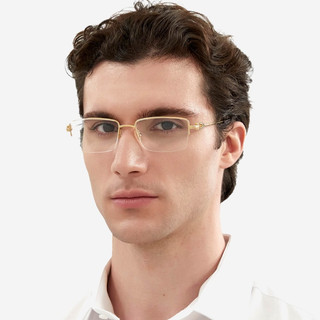 Cartier CT0319O 卡地亞品牌眼鏡｜時尚超輕個性休閒大臉半框男士眼鏡 男生品牌眼鏡框【幸子眼鏡】