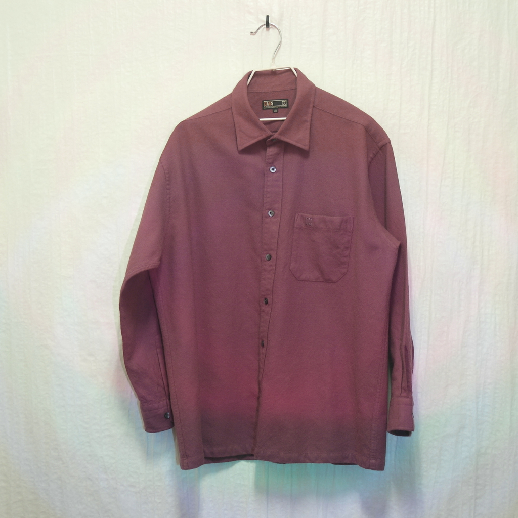 三件7折🎊 Daks 襯衫 長袖襯衫 磚紅 羊毛 重磅 極稀有 日本製 老品 復古 古著 Vintage
