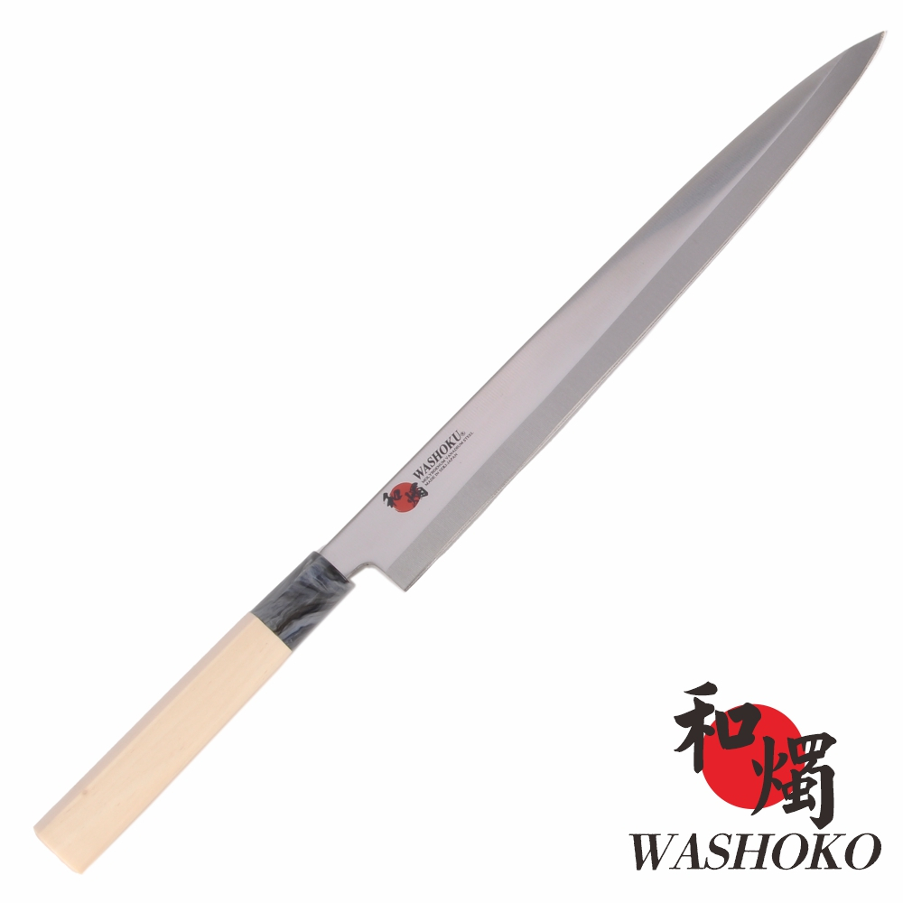 【日本和燭】原木生魚片刀 27CM (日本鋼材 菜刀 料理刀)