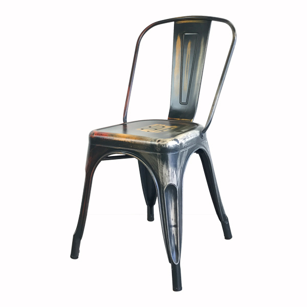 LOFT 工業復古 Tolix高背餐椅 經典款 可堆疊 做舊黑 CH001-DBK