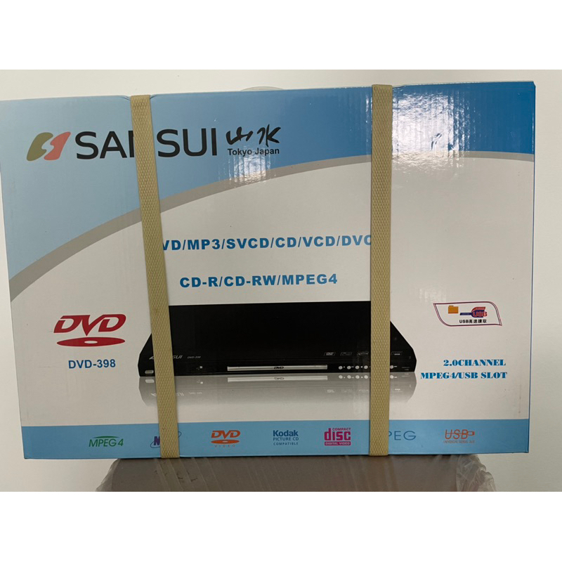 SANSUI-山水DVD-398  USB/MPEG4/DVD影音光碟播放機