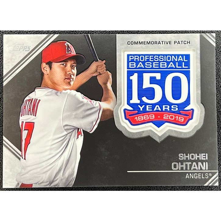MLB 球員卡 美國職棒 Shohei Ohtani 大谷翔平 2019 Topps 150周年紀念徽章 Patches