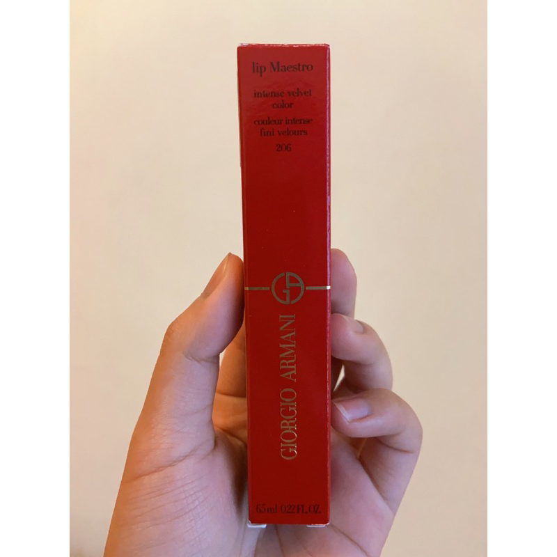 Giorgio Armani  GA奢華絲絨訂製唇萃 206 米蘭限定版