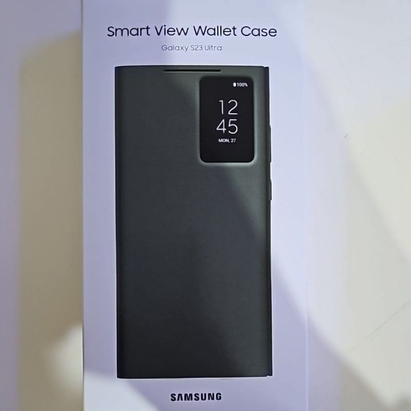 Galaxy S23 Ultra S23U 全透視感應 卡夾式保護殼 綠色
