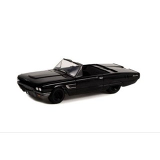 （現貨）GreenLight 綠光1:64 1965年福特雷鳥敞篷車 黑幫（車尾燈片脫落，需自行黏上）