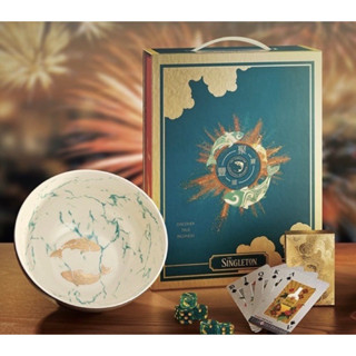 ▼出清▼ 蘇格登 聚寶盆 Singleton 禮盒 (內含聚寶盆＋骰子x6＋撲克牌x2）