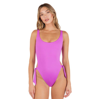 HURLEY｜女 SOLID RVSB TIE SIDE CHEEKY ONE PIECE 連身泳裝