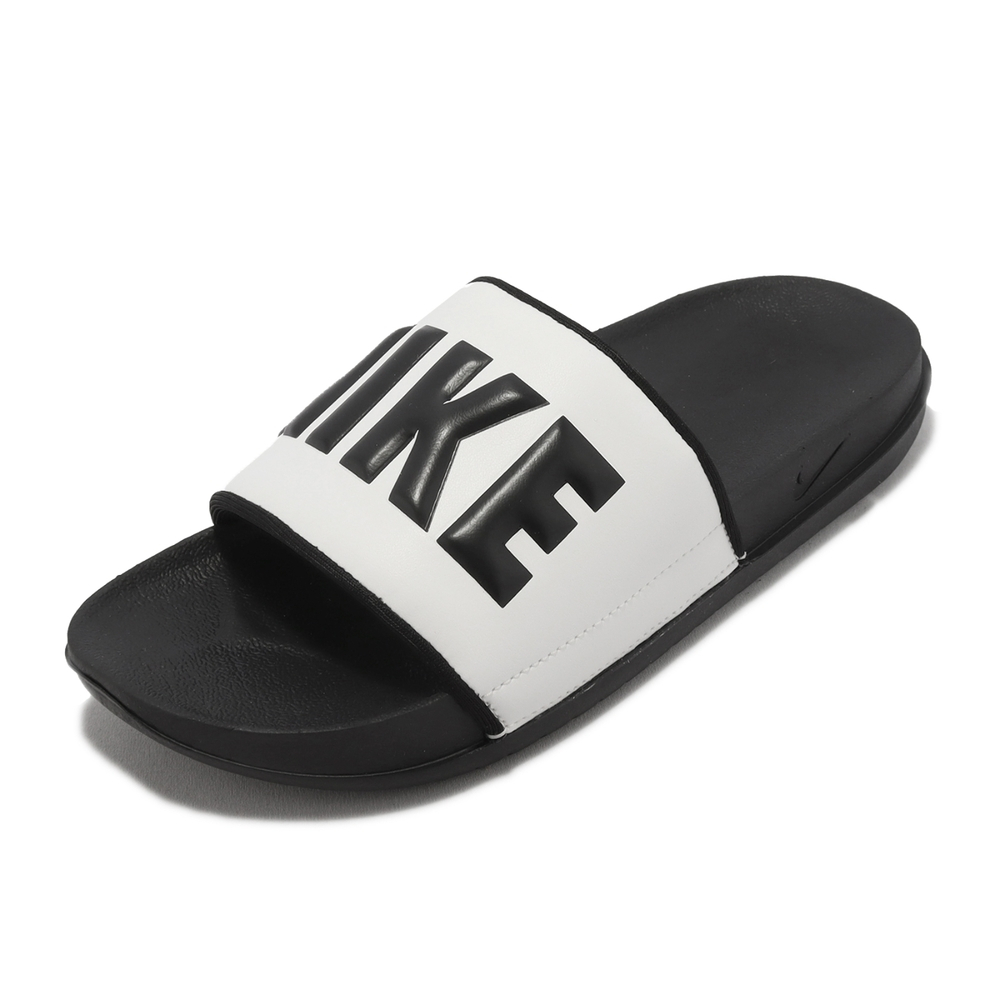 S.G WMNS NIKE OFFCOURT SLIDE BQ4632-011 黑白 軟底 拖鞋 女