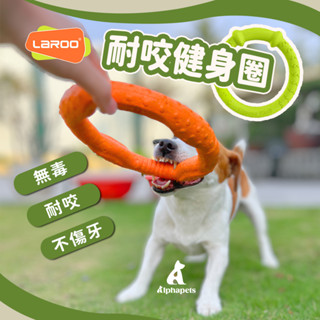 艾爾發寵物｜LaRoo萊諾 耐咬健身圈 寵物健身 拉扯 互動玩具 潔牙玩具 貓狗玩具