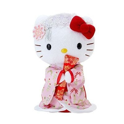 Hello Kitty 和服日本製 造型布偶娃娃歌舞伎公仔收藏布偶12325108