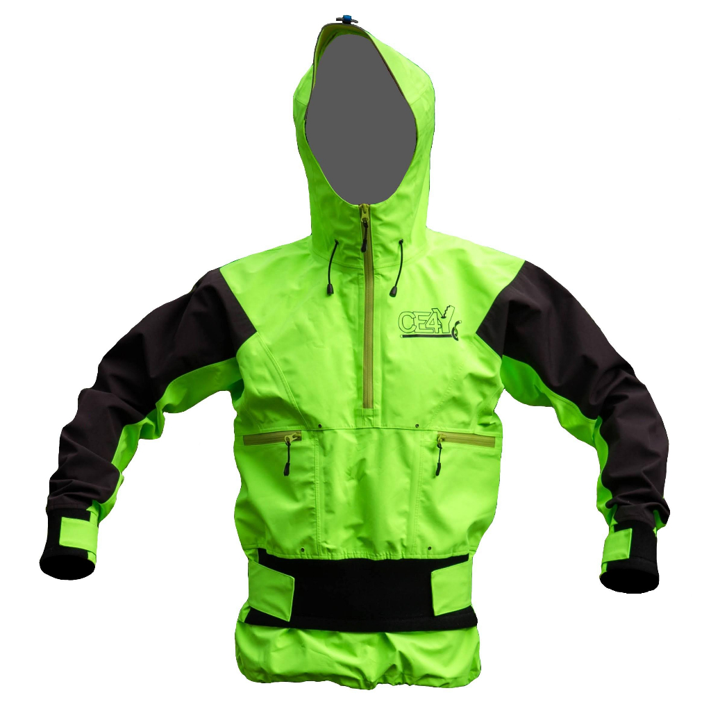 瑞士 CE4Y Shield Jacket 溯溪防水透氣夾克 黃綠色 L號