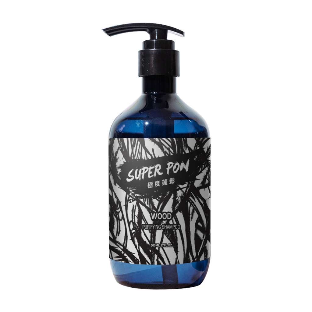 【UncleWu】木質調中性男女控油洗髮精500ml - 極度蓬鬆Super Pon 2.0版超級蓬鬆感,採用木質香調
