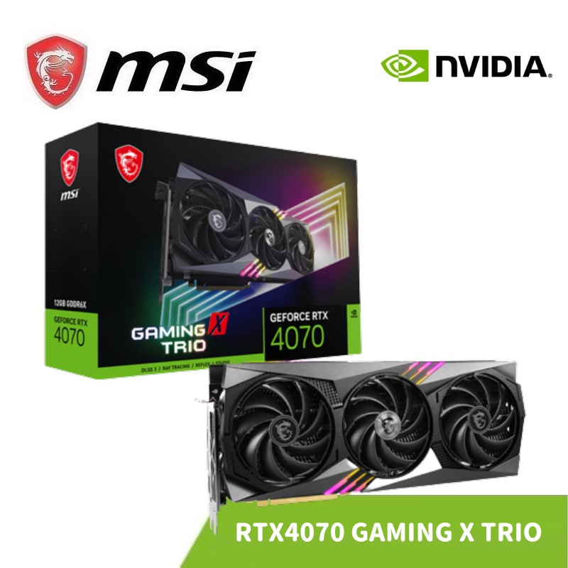 MSI 微星 GeForce RTX 4070 GAMING X TRIO 12G 顯示卡