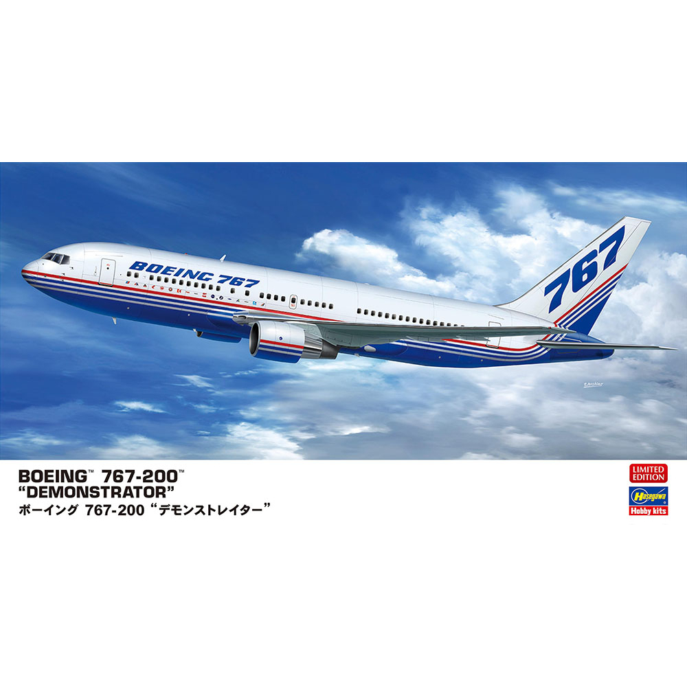 𓅓MOCHO𓅓 現貨 Hasegawa 1/200 波音 767-200 Demonstrator 組裝模型