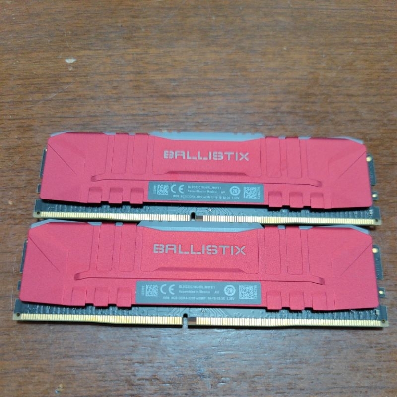 美光 ballistix ddr4 8g*2 3200