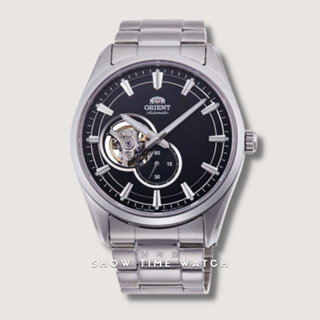 +ORIENT 東方錶 經典半鏤空小秒針機械錶-鋼帶/黑面銀 RA-AR0002B [ 秀時堂 ]