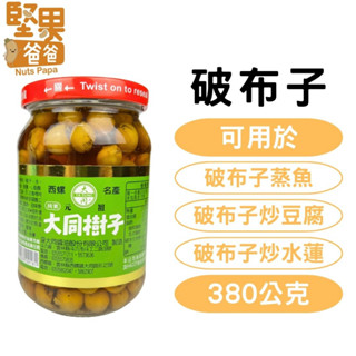 堅果爸爸 破布子 樹子 甘樹子 380g 大同樹子