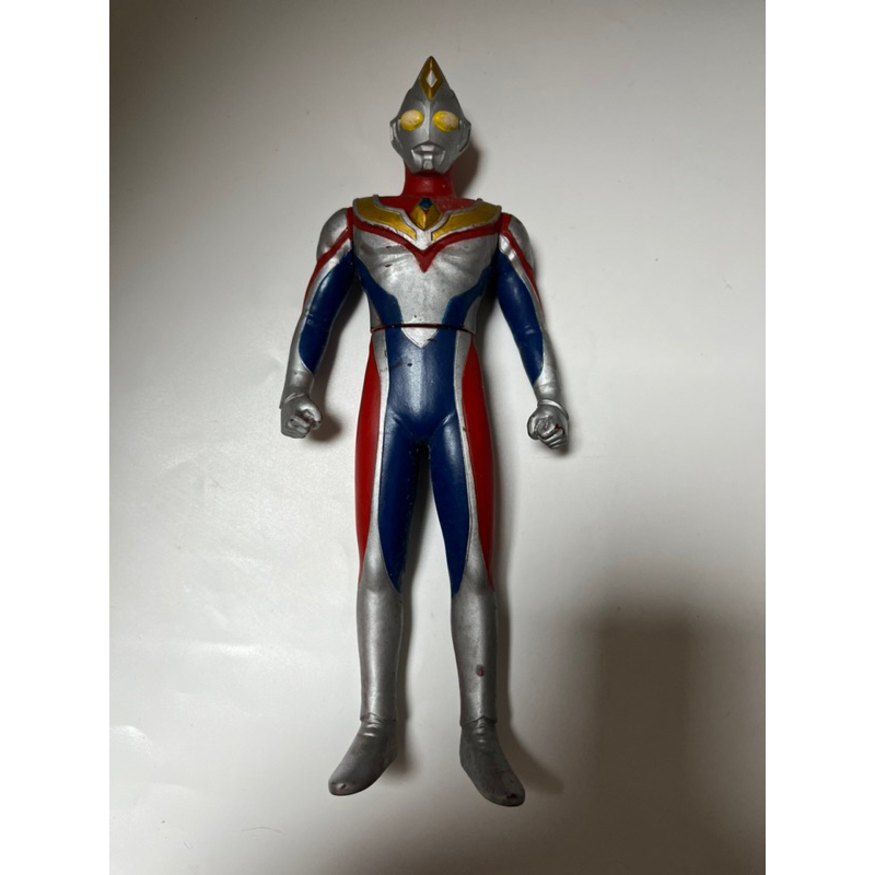 小光玩具 萬代 2000年出品 超人力霸王帝納 16.5公分軟膠 閃光型 奧特曼 鹹蛋超人 戴拿