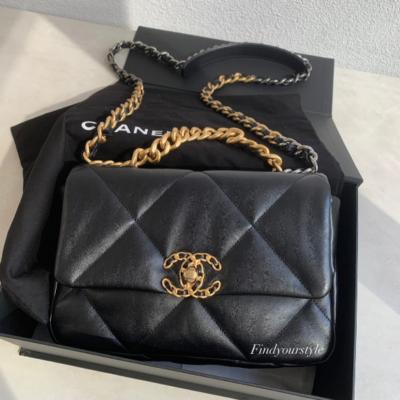 Findyourstyle 正品代購 Chanel 19黑金小號