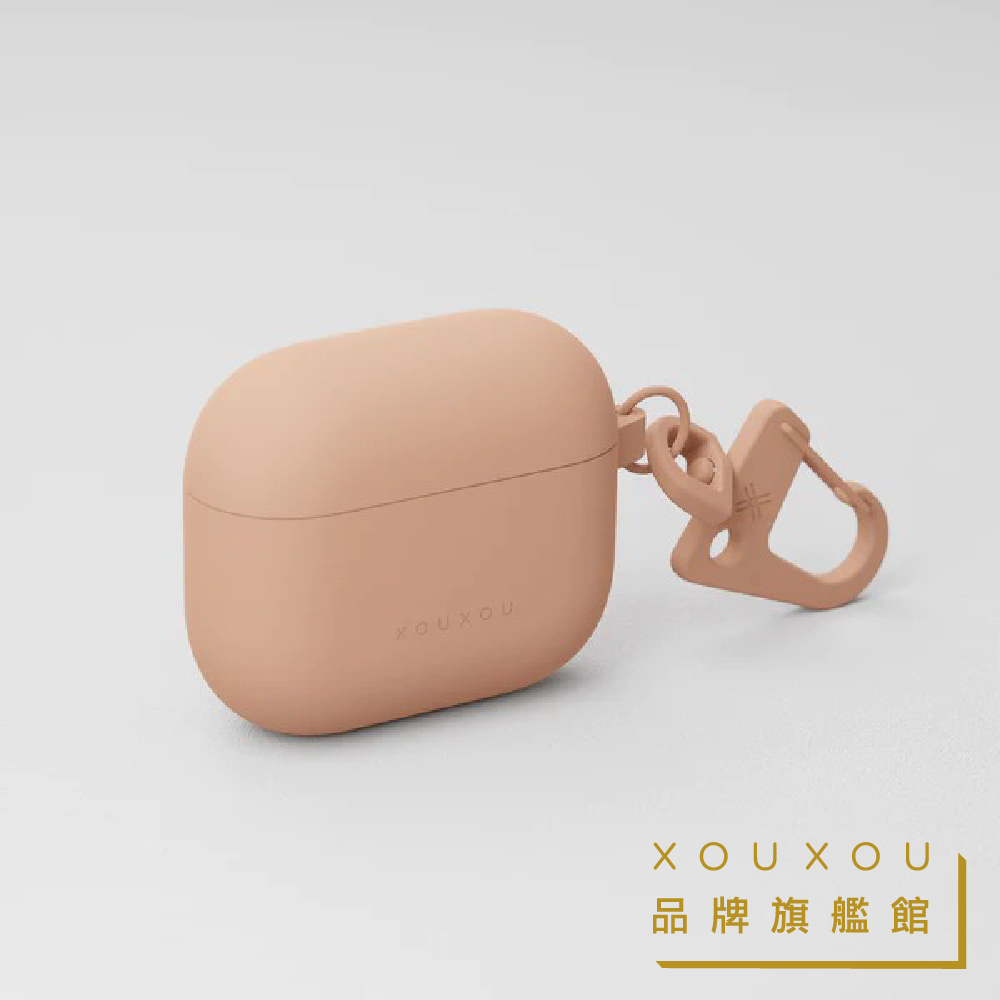 XOUXOU / AirPods 3 矽膠耳機套-淡粉色POWDER PINK 柔和桃 2024年度代表色