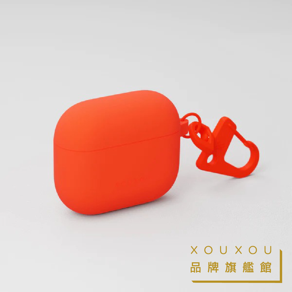 XOUXOU / AirPods 3 矽膠耳機套-霓虹橘NEON ORANGE