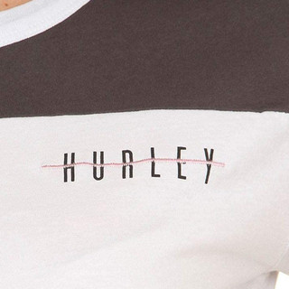 HURLEY｜女 W HRLY AVANTE BLOCKED TEE THUNDER GREY T恤