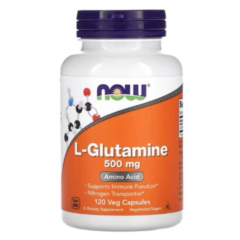 美國NOW FOODS，L-Glutamine（左旋麩醯胺酸 ）500mg、120顆膠囊