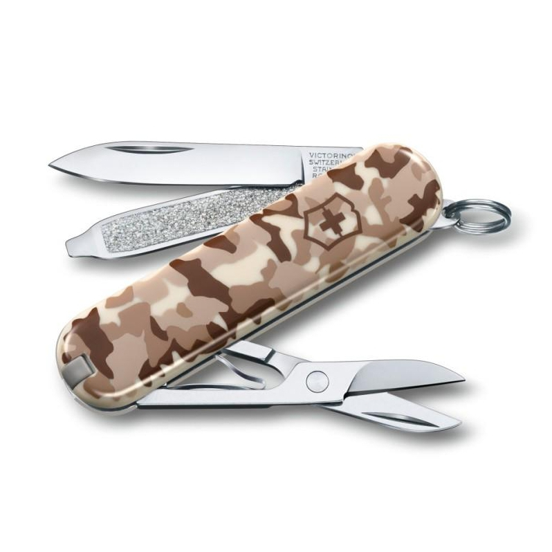 瑞士 維氏VICTORINOX Classic SD Camouflage 駝色迷彩-7用瑞士刀(0.6223.941)