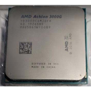 AMD Athlon™ 3000G CPU 內顯 低能耗 35W AM4 中央處理器
