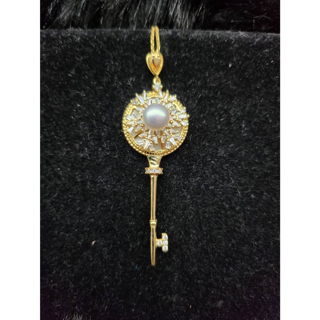 #Angela愛分享#造型珍珠項鍊 鑰匙 時來運轉 可當吊飾