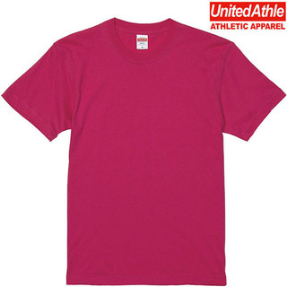 日本 United Athle UA5001 圓領 5.6磅 短T 素T (511 桃紅色) 化學原宿
