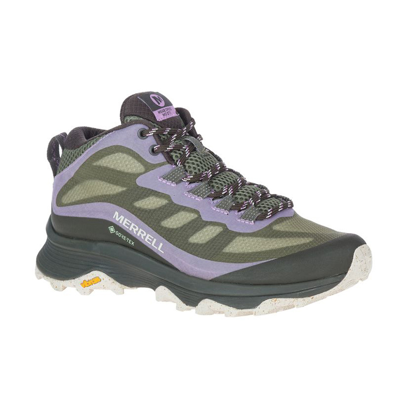 【MERRELL 美國】女 MOAB SPEED MID G/T 健走鞋 墨綠/紫 ML135416 中筒登山鞋