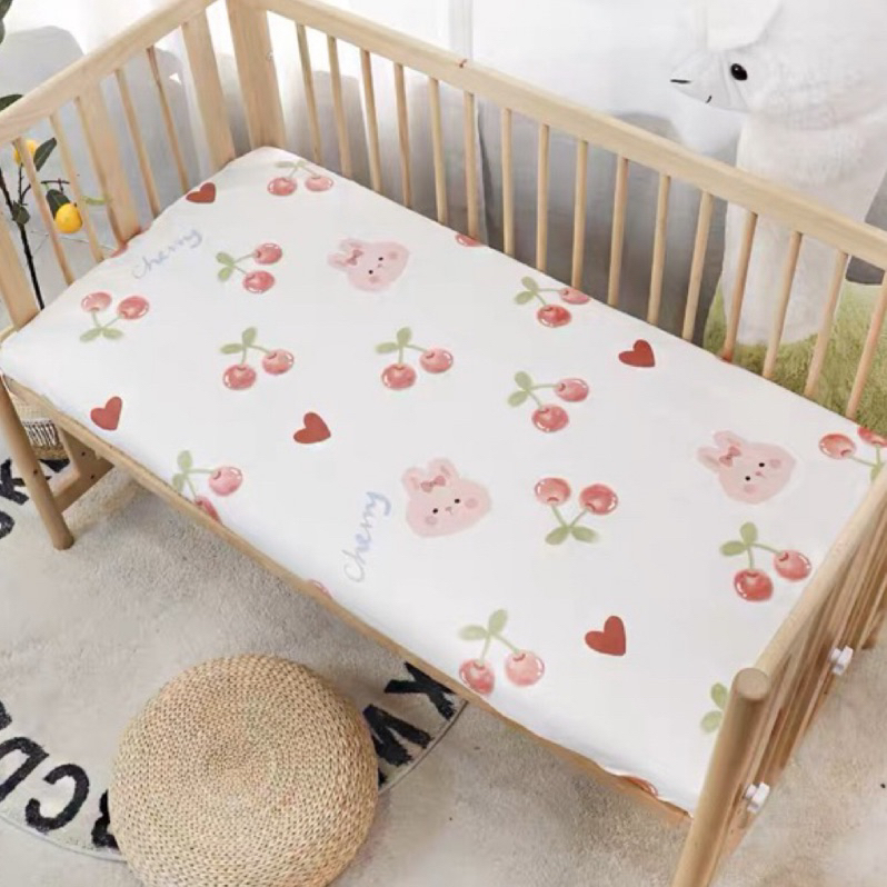JinXin 家飾 北歐風寶寶嬰兒床純棉床包床單10款兔子 愛心 熊貓 汽車(預購)