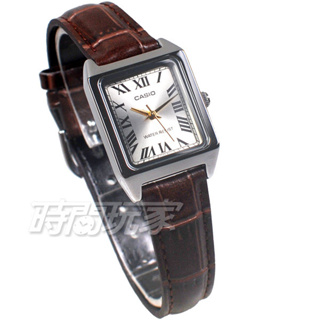 CASIO卡西歐 LTP-V007L-9B 原價1155 休閒風尚方型石英錶 真皮女錶 防水 方形 學生錶【時間玩家】