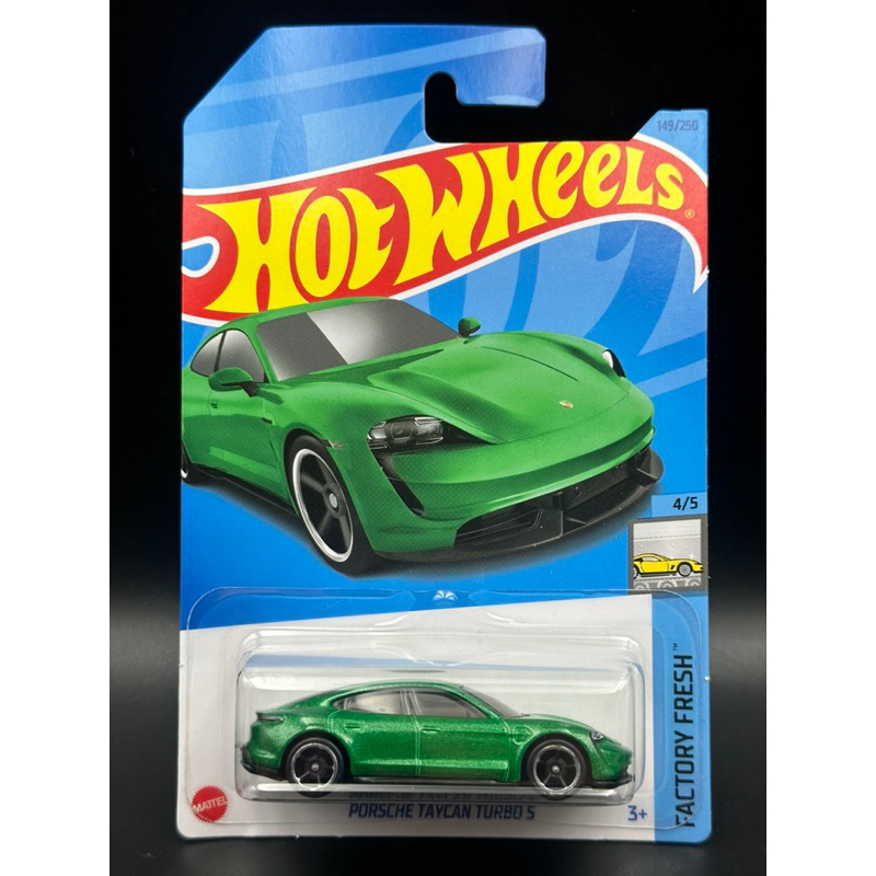 -78車庫- 1/64 Hot Wheels風火輪 Porsche Taycan Turbo S 保時捷 電動車 綠色